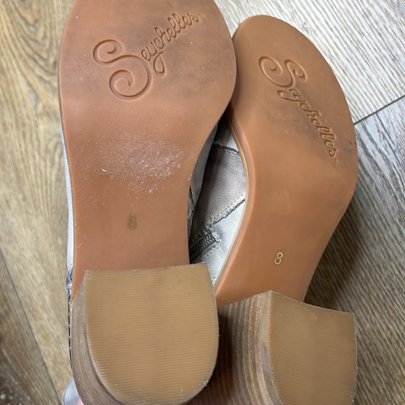 Seychelles Could Be Lace Up Mid Calf Boots in Mushroom Size 8 - Picture 7 of 7